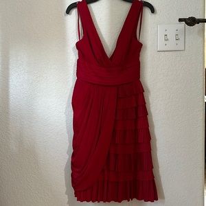 Bcbg ruffles cocktail dress